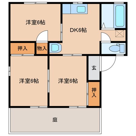 エンビアス日吉Cの物件間取画像